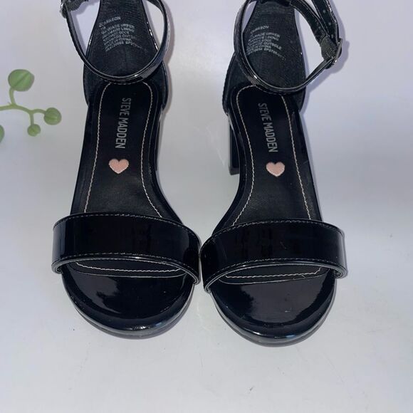 Steve Madden Black Heels with Ankle Strap - Picture 8 of 9